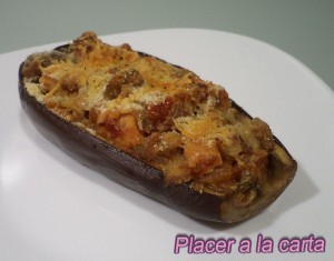BERENJENAS RELLENAS DE PECHUGA DE PAVO (VERDURAS)(CARNES) dificultad:media-alta